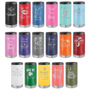 Vaso personalizado grabado, botella de agua de acero inoxidable con aislamiento térmico, vasos con logotipo personalizado. imagen 17