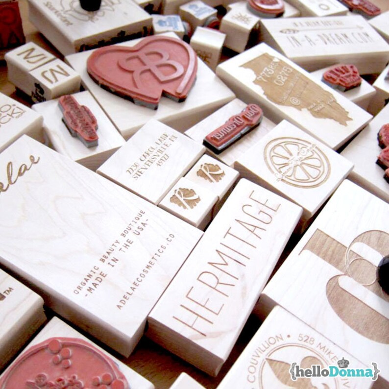 Invitations Branding Packaging Party A002 Custom Personalized Return Address Pre-Designed Rubber Stamp Wedding Favors