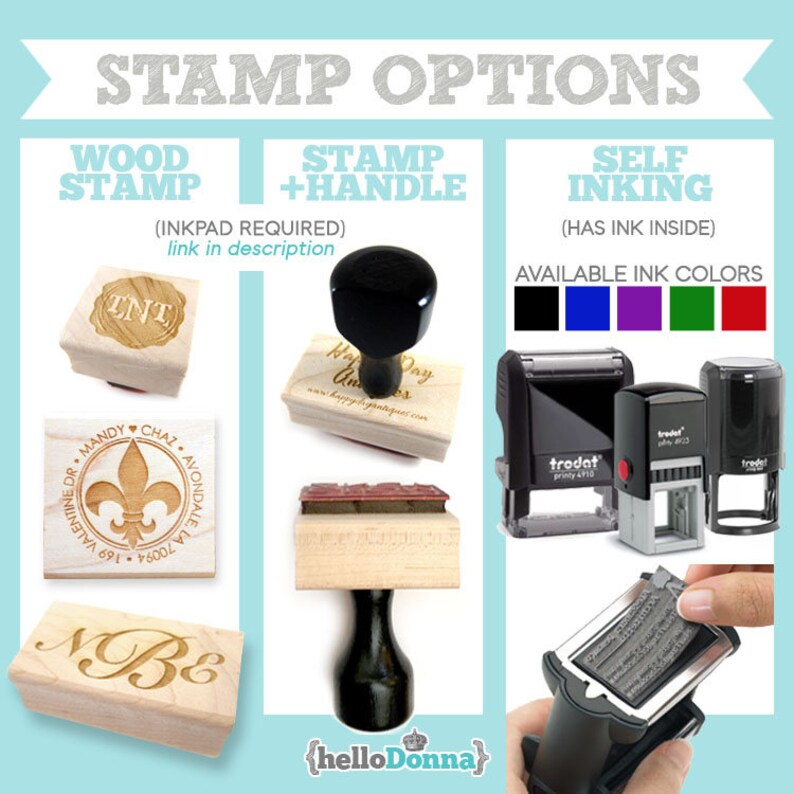 Party Packaging Invitations Wedding Favors Save the date Monogram W008 Custom Wedding Pre-Designed Rubber Stamp Branding Tags
