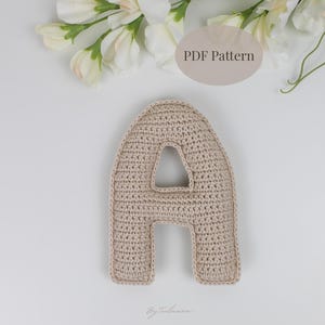 Crochet Letter A Pattern | Amigurumi Alphabet PDF | Name Garland | Nursery Decor