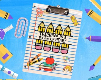 Personalized Clipboard, teacher custom clipboard, custom clipboard