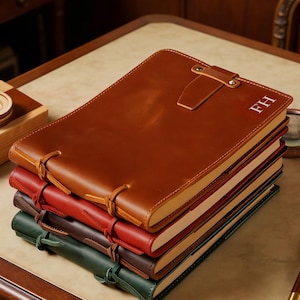Carnet cuir personnalisé, Carnet de voyage, Leather notebook cover, Birthday Gift for Him Dad, New chapter gifts, inspirational gift