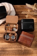 Personalized leather watch box, travel watch case, groomsmen gifts, gifts for men, birthday gifts product logo