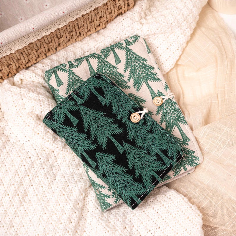 Daisy Embroidered Portable A5/A6 Notebook, Travel Journal, Handmade Portable Notebook, Back-to-School Notebook, Back to School image 4