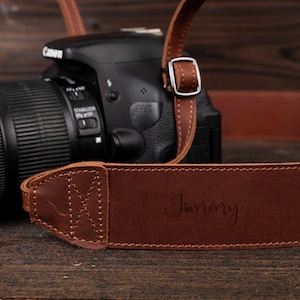 Tracolla in pelle personalizzata per fotocamera, tracolla in pelle per fotocamera, regalo per fotografi, tracolla in pelle per fotocamera reflex digitale