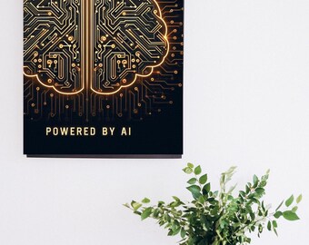 Arte de pared descargable digitalmente / Pintura descargable e imprimible para sala de estar o cueva de hombres