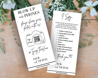 Jeu de mariage J'espionne : carte de chasse au trésor photo (téléchargement numérique)