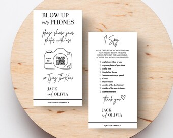 Jeu de mariage J'espionne : chasse au trésor avec photos, code QR (téléchargement instantané)