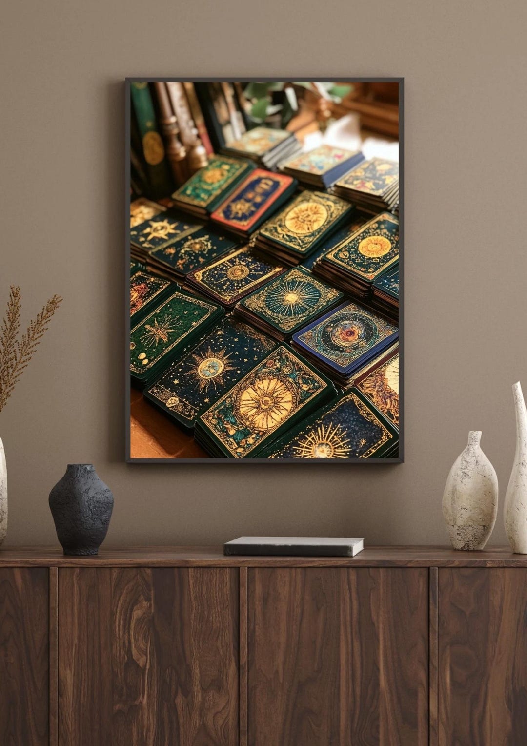 Vintage Tarot Decks Magical Oracle Art Print - Etsy