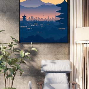 Tokyo Dreamscape Japan Skyline & Sunset Wall Art
