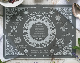 Love's Alchemy Skärbräda - Gotisk Häxig Charkuterifat