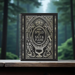Hardcover Kitchen Grimoire - Celestial Blank Rezept & Zauberbuch für Dark Academia