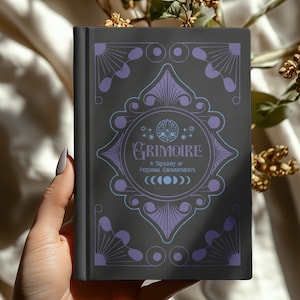 Grimoire Journal, Personal Spellbook, Witchcraft Journal, Witchy Gift, Dark Academia Aesthetic, Tarot Diary, 128 Pages