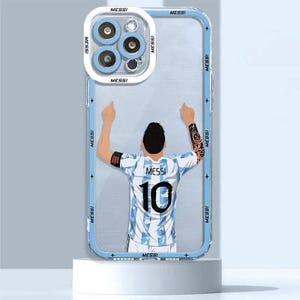 Custodia per telefono Messi & CR7 Cristiano Ronaldo Football per iPhone 16 15 14 13 12 11 Pro Max XS XR Plus Cover posteriore in TPU morbido con cinturino da polso