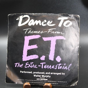 Dance to Themes from E.T. | 45 RPM Vinyl Record Single | Vintage 7&quot; Record | Collectible Jukebox Music | Single Album | Vintage Vinyl