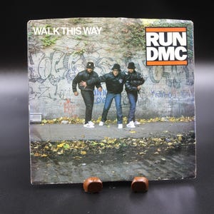 RUN DMC - Walk this Way | 45 RPM Vinyl Record Single | Vintage 7&quot; Record | Collectible Jukebox Music | Single Album | Vintage Vinyl
