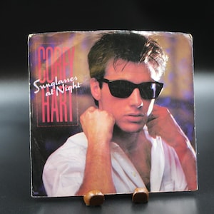Corey Hart - Sunglasses at Night | 45 RPM Vinyl Record Single | Vintage 7&quot; Record | Collectible Jukebox Music | Single Album | Vintage Vinyl