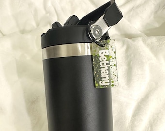 Niestandardowa zawieszka z akrylu na butelkę z wodą: spersonalizowana zawieszka na kubek Stanleya