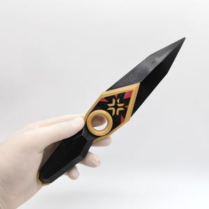 3D Printed Valorant Champion&#39;s Kunai Cosplay Plastic Non-Functional In-Game Skin Replica Toy Prop | Gift For Gamers