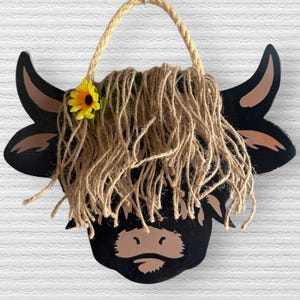 Highland Cow sign