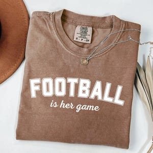 Camiseta feminina de futebol Comfort Colors, Futebol é o seu jogo, Super Liga Feminina, NWSL, Fãs de Esportes
