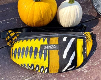 African Printed Printed Sling Cross Over Pouch.