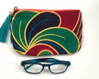 Small Floral Pouch, Cosmetic Bag, Gift Guide, Bridesmaids Gift