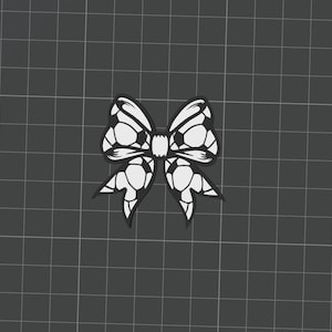 Bow Straw Charm STL File, 3D Print Straw Charm Digital Download
