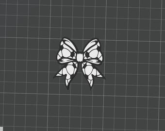 Archivo STL de dije de paja con lazo, descarga digital de dije de paja para impresión 3D