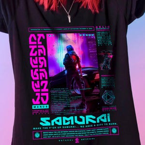 Futuristic Streetwear Unisex T-Shirt – Techwear-Inspired Graphic Tee | Sci-Fi Cyber City Shirt | Vaporwave Aesthetic Shirt | Gift for Gamers