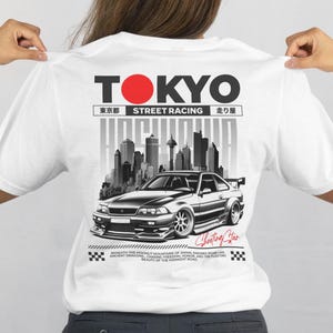 Tokyo Street Racing T-shirt | JDM Spirit Tshirt | JDM Car Culture Unisex T-Shirt | Drift Style Cotton Shirt | Retro Tuner Car Graphic Tee