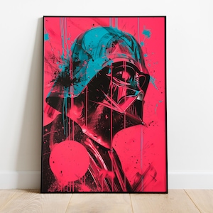 Darth Vader Rolled Posters, Movie Wall Art Print, Movie Fan Gift, Sci-Fi Home Decor, Classic Film Poster, Geek Room Decor, Digital Print.