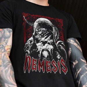 Unisex Horror Monster T-Shirt, Biohazard Inspired Graphic Tee, Retro Gamer Shirt, Survival Horror Fan Gift, Heavy Cotton Tee, T Type Shirt