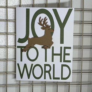 Tarjeta de reno Joy To The World