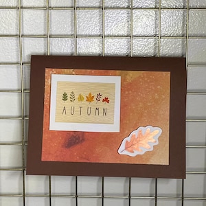 Carte automne brune