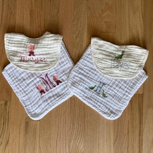 Personalized Bibs and Burpcloths