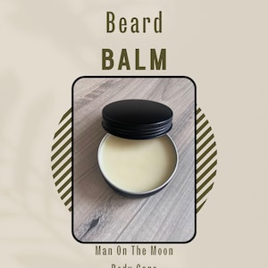 Handcrafted Beard Balm - 2 oz -  Conditioning + Styling - Organic + Natural Ingredients - Woodsy + Bergamot Scent