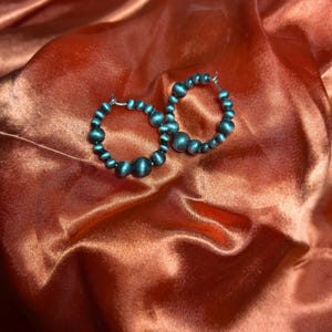 Navaho pearl hoops
