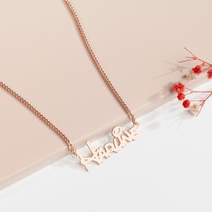 Cursive Name Necklace – Personalized Elegant Minimalist Jewelry – Gift for Her, Bridesmaids, Mom