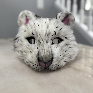 Snow Leopard Cat Mask