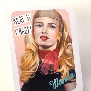 Print Cry Baby&#39;s Wanda Woodward - Beat it Creep! John Waters movie
