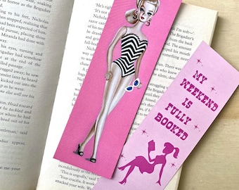 5 x art bookmarks set / Vintage Silkstone / Debut / Doll Art / gift for a bookworm