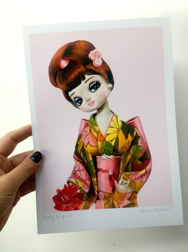 Pose Doll Art Prints / Bradley Doll / Sakura / Japanese Etsy