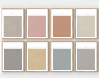 Minimalist Colour Block Prints Bundle (10 Prints)