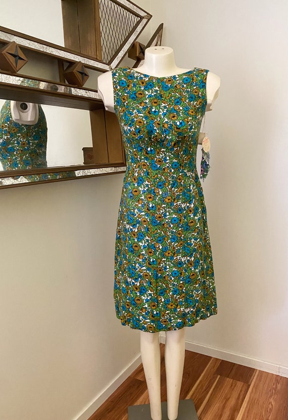 Vintage 60s Floral Deadstock Dress - image 2