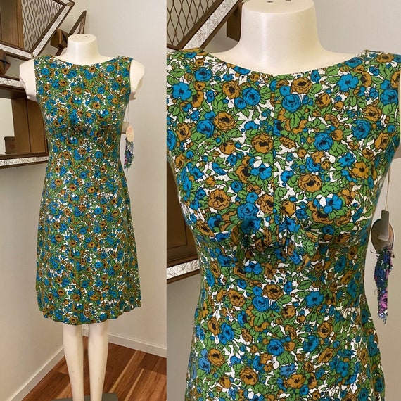 Vintage 60s Floral Deadstock Dress - image 1