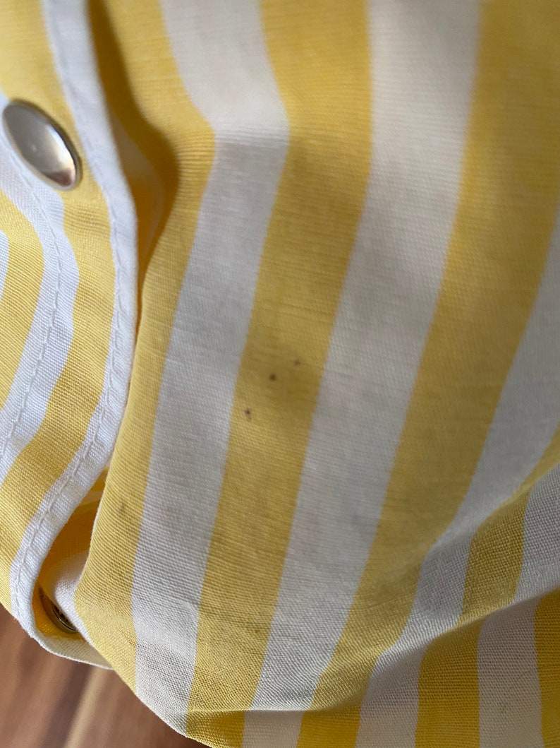 Vintage 50s Craftwear Riveted Striped Day Dress As Is