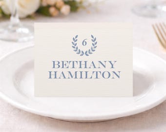 Classy Grape leaf Personalized Wedding Table Tents Regal Seating Cards Country club  Event Decor Tennis Club Name Cards