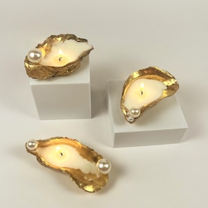 Pearl Oyster Shell Candles for Wedding Decorations Wedding Candles Wedding Centerpiece Picks Seashell Weddings Candles Bulk Wedding Favors