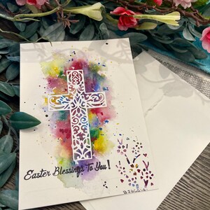 Hermosa tarjeta de acuarela pintada a mano. Pascua, día de la madre, cumpleaños, ocasión especial del día del padre, San Valentín, flores, Navidad.